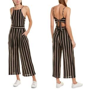 JOIE BRISELLE LINEN STRIPE JUMPSUIT